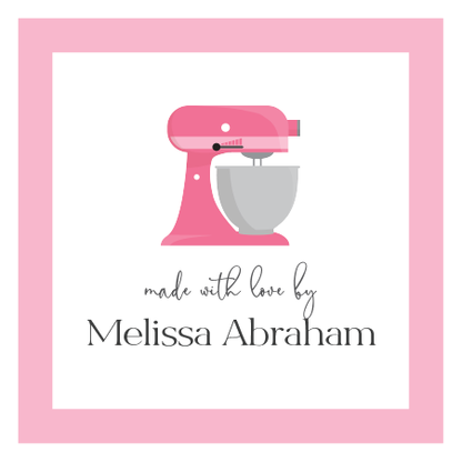 Gift Tag or Sticker    |      Pink Border     |    From The Kitchen Of
