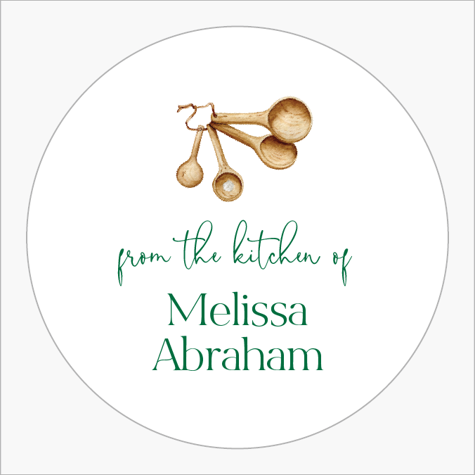 Sticker   |   From the Kitchen Of  |   Measuring Spoons