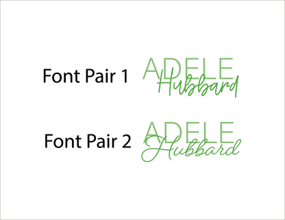 Flat Notecard   |   Font Pair