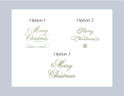 Holiday Photo Card   |   (Horizontal)  Green and Brown Plaid