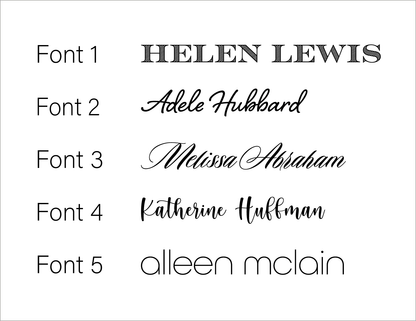Flat Notecard - Personalized with Name - Paper & Gifts By Adele