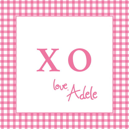 Gift Tag and Sticker    |    XO Gingham     (More Color Choices)